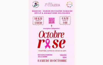 Samedi 10 Octobre , Octobre Rose à Couzeix