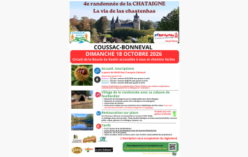 Rando et festivité autour de la Chataigne à Coussac Bonneval